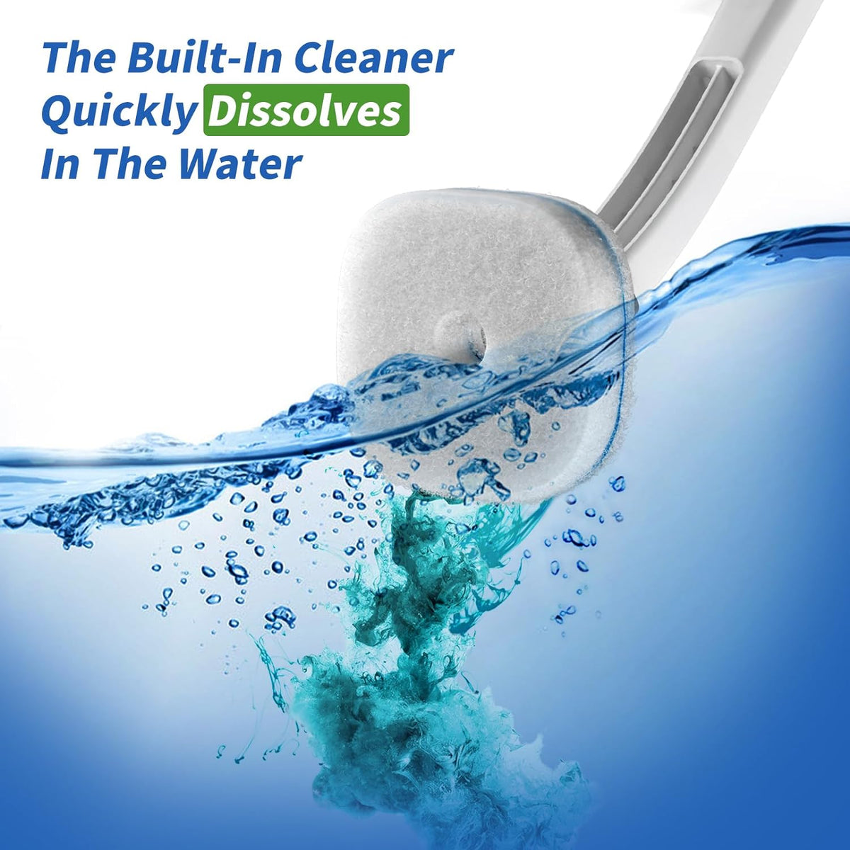 Disposable Toilet Brush with Holder & 14 Refills – Hygienic Toilet Cleaning System