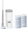 Disposable Toilet Brush with Holder & 14 Refills – Hygienic Toilet Cleaning System