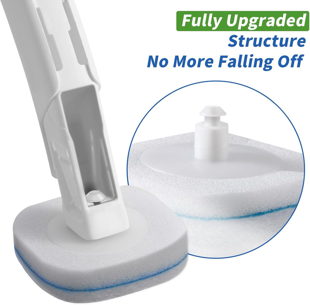 Disposable Toilet Brush with Holder & 14 Refills – Hygienic Toilet Cleaning System