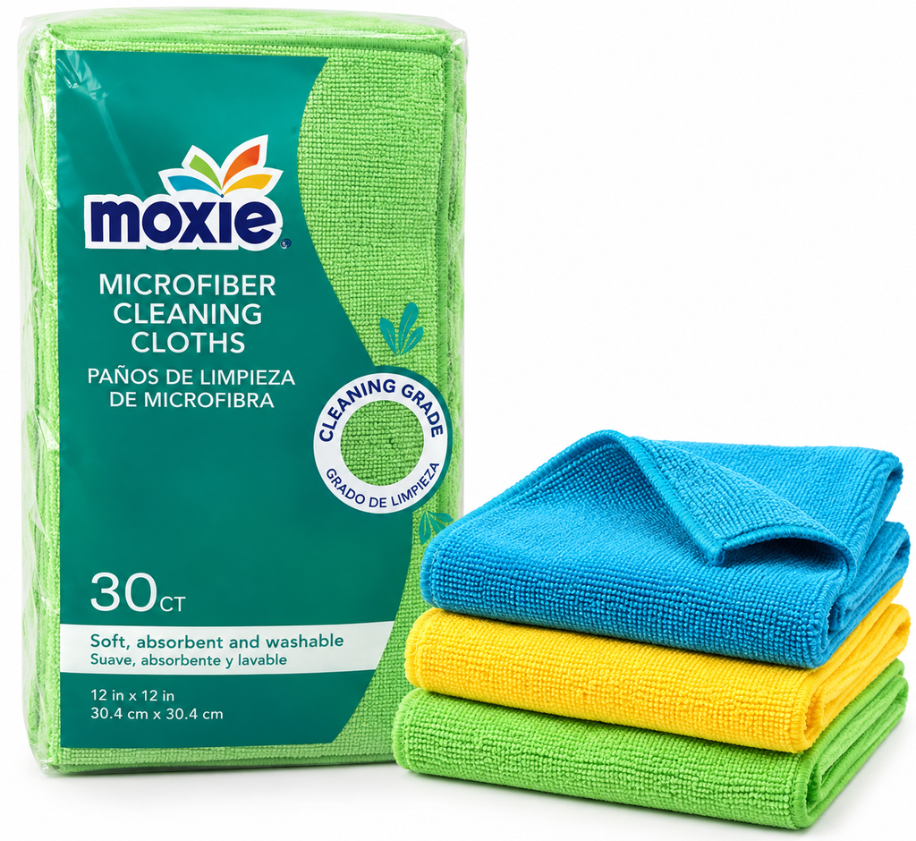 30-Pack Microfiber Cleaning Towels