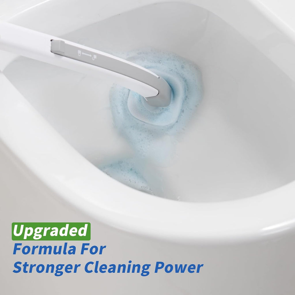 Disposable Toilet Brush with Holder & 14 Refills – Hygienic Toilet Cleaning System