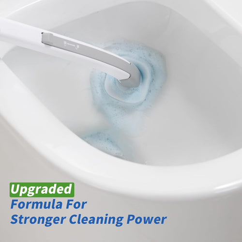Disposable Toilet Brush with Holder & 14 Refills – Hygienic Toilet Cleaning System